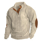 Men's Outdoor Stand Collar Long Sleeve Sweatshirt | Casual Wear | Breathable Fabric | Durable Corduroy | Relaxed Fit | Versatile Style | High-Quality Comfort