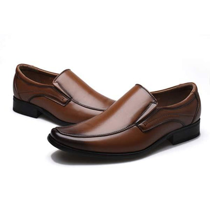 Men's Leather Loafers | Slip-On Shoes | Hand-Sewn | Durable Rubber Sole | Classic Style