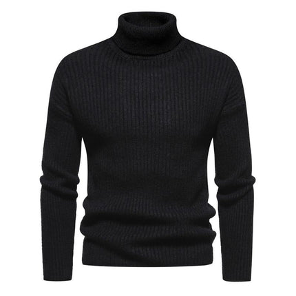 Men's Turtleneck Sweater | Classic Solid Color | Cozy Long Sleeve | Soft High-Quality Fabric | Elegant Design | Versatile Wardrobe Essential | Warm Stylish Wear