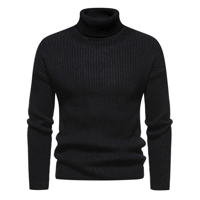 Men's Turtleneck Sweater | Classic Solid Color | Cozy Long Sleeve | Soft High-Quality Fabric | Elegant Design | Versatile Wardrobe Essential | Warm Stylish Wear