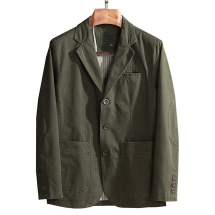 Men's Modern Loose Fit Blazer | Solid Color | Lightweight | Breathable Fabric | Versatile & Stylish Outerwear | Casual & Semi-Formal Wear | Spring & Autumn Jacket | Multi-Pocket | Boxy Silhouette