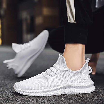 Men's Running Shoes | Flyknit Upper | Breathable Comfort | Compression-Molded EVA Midsole | Durable Flexible Outsole | Medium Width