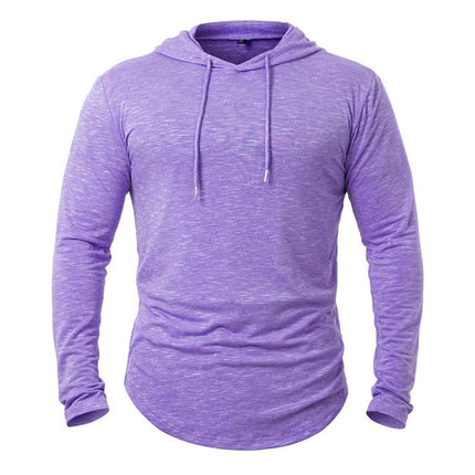 Men's Hoodie | Cotton Blend | Casual Activewear | Outdoor Leisure | Long Sleeve | Kangaroo Pocket | Adjustable Drawstring Hood | Lightweight Insulating | Multiple Colors | Sizes S-XXL