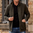 Men's Vintage Washed Lapel Jacket | Casual Outerwear | Blended Fabric | Long Sleeve | Regular Fit | Pocket Design | All Season Wear | Multiple Sizes Available