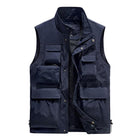 Men's Quick Dry Outdoor Vest | Multi-Pocket Design | Zipper Placket | Stand Collar | Soft Lightweight Material | Ideal for Hiking & Travel | 2022 New Design