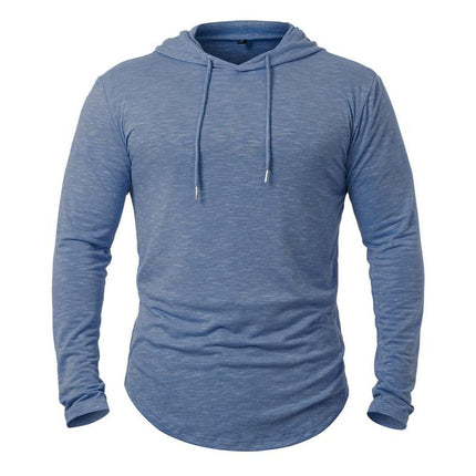 Men's Hoodie | Cotton Blend | Casual Activewear | Outdoor Leisure | Long Sleeve | Kangaroo Pocket | Adjustable Drawstring Hood | Lightweight Insulating | Multiple Colors | Sizes S-XXL