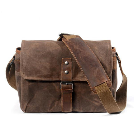 Vintage Canvas Camera Bag | Durable Photography Gear | Stylish Camera Backpack | Protective Equipment Storage | Retro Design | Trendy Photography Accessory | Canvas Material | For DSLR and Mirrorless Cameras