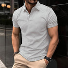 Men's Polo Shirt | Casual Solid Color | Short Sleeved | Classic Fit | Cotton Blend | Sporty Collar | Breathable | Ideal for Spring and Summer | Versatile for Casual Outings | Comfortable Fabric