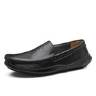 Men's Slip-On Leather Loafers | Medium Width | Comfort Fit | Durable Rubber Sole | Deconstructed Upper | Spring Summer Footwear