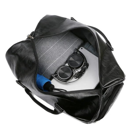 Travel Duffel Bag | Casual Leather | Spacious Design | Durable Material | Ideal for Trips | Versatile Carry | Stylish and Functional | Men's & Women's Travel Companion