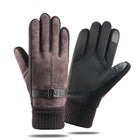 Men's Winter Ski Gloves | Touchscreen Compatible | Warm Windproof | Anti-Slip Grip | Thermal Fleece Lining | Water-Resistant | Ergonomic Design | Elastic Cuff | Durable Synthetic Material | Sports & Outdoor