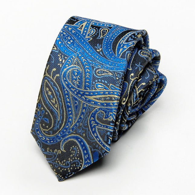 Men's Paisley Cashew Pattern Neck Tie | Stylish Business Casual | Elegant Design for Office & Events | High-Quality Fabric | Versatile Accessory for Men | Timeless Classic Style | Perfect Gift for Fashion-Forward Individuals