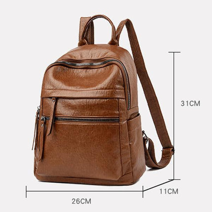 Vintage Soft Leather Backpack | Classic Style | Premium Quality | Unisex | Durable & Stylish Bag | Perfect for Travel, Work & School