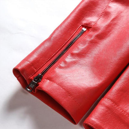 Men's Leather Jacket | Lapel Collar | Zip-Up Closure | Premium Quality | Classic Style | Sleek Silhouette | Durable Design | Casual & Formal Wear | Multiple Functional Pockets