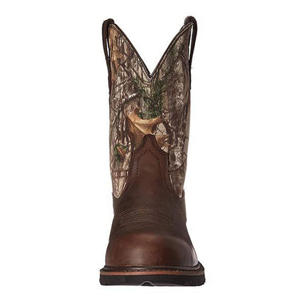 Men's Western Cowboy Boots | Durable Rubber Outsole | Innovative Cushioning | Full-Grain Leather | Comfortable All-Day Wear | Side Pulls for Easy Entry