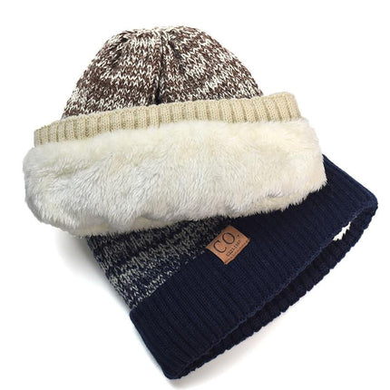 Men's Wool Hat | Double Layer Thick Warm Beanie | Soft Lined | Stretch Fit | Winter Knit Cap | Cold Weather Accessories
