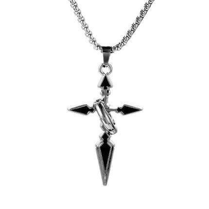 Retro Cross Pendant Necklace | Vintage-Inspired Jewelry | Stylish Casual Accessory | Unisex Fashion Statement | Unique Design for Versatile Wear