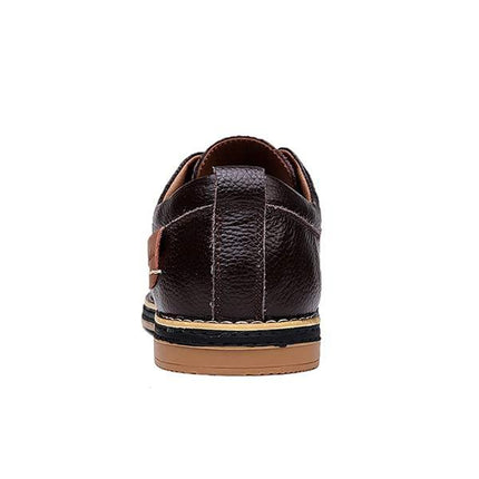 Men's Oxford Dress Shoes | Pebbled Leather Upper | Lace-Up Closure | Blind Eyelets | Casual Sophisticated Style | Versatile Work & Weekend Footwear