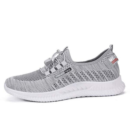 Men's Flyknit Sneakers | Lightweight Breathable Shoes | Adjustable Fit | EVA Sockliner Comfort | Durable Flexible Outsole