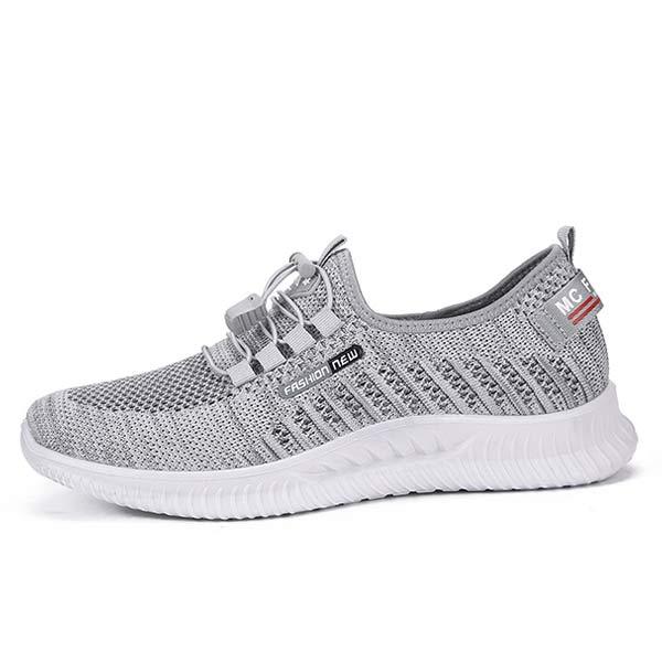 Men's Flyknit Sneakers | Lightweight Breathable Shoes | Adjustable Fit | EVA Sockliner Comfort | Durable Flexible Outsole