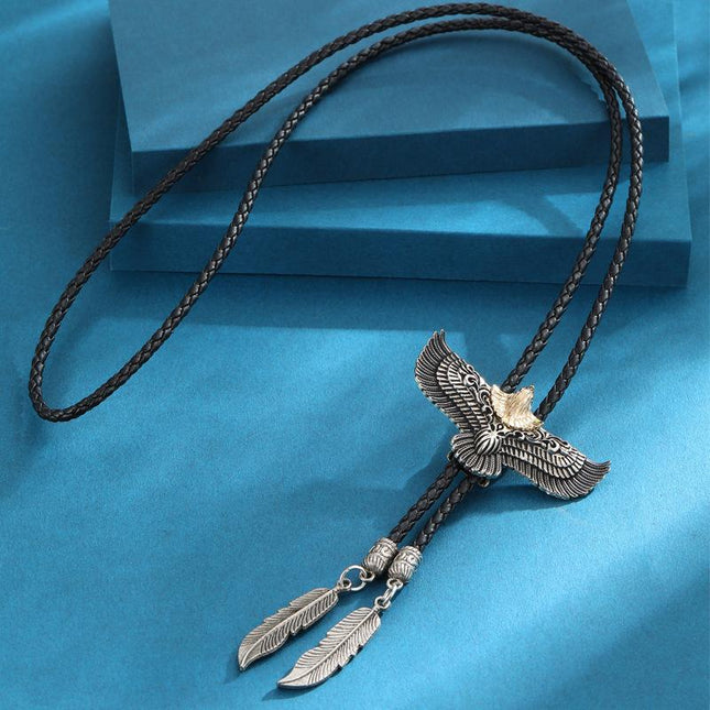 Vintage Western Eagle Necklace | Casual Boho Jewelry | Men's & Women's Pendant | Rustic Fashion Accessory | Unique Gift Idea