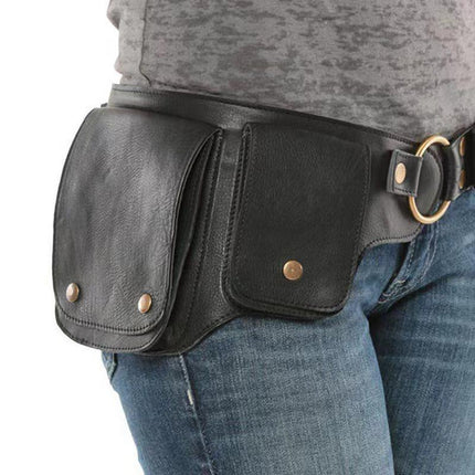 Men's PU Leather Vintage Shoulder Bag | Adjustable Strap | Compact Multi-Compartment | Casual Daypack | Secure Zippers | Lightweight Travel Bag