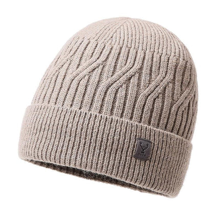 Men's Winter Knit Beanie | Warm Outdoor Hat | Classic Design | High-Quality Yarn | One Size Fits Most | Available in Black, Navy, Burgundy, Gray, Khaki | Insulated & Lightweight | Perfect for Cold Weather Activities