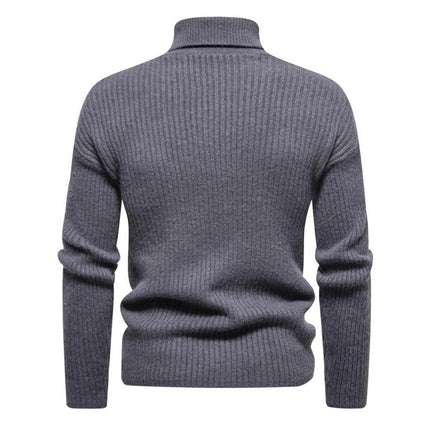 Men's Turtleneck Sweater | Classic Solid Color | Cozy Long Sleeve | Soft High-Quality Fabric | Elegant Design | Versatile Wardrobe Essential | Warm Stylish Wear