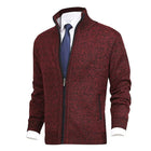 Men's Cardigan Sweater | Solid Color Stand Collar | Soft Durable Fabric | Modern Design | Regular Fit | Button Closure | Versatile Styling | Perfect for Casual and Formal Wear