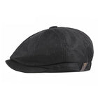Men's Retro Beret Hat | Thin Breathable Octagonal Cap | Flat Top with Short Brim | Adjustable Acrylic | Casual Accessory