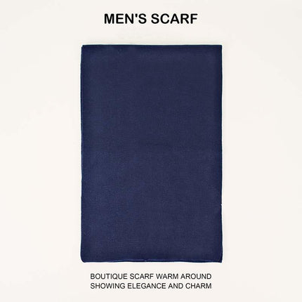 Men's Warm Knit Scarf | Classic Solid Design | High-Quality Fabric | Cozy Winter Accessory | Lightweight & Durable | Generous Size | Easy Care | Versatile Style | Perfect for Layering
