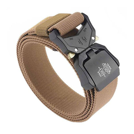 Men's Tactical Outdoor Belt | Durable Accessories for Outdoor Activities | Sturdy Adjustable Waist Belt | Ideal for Hiking, Camping, Hunting