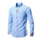 Men's Casual Long Sleeve Shirt | Multicolor Cotton Blend | Loose Fit | Classic Collar | Buttoned Cuffs | Vibrant Patterns | Versatile and Comfortable | Sizes S-XXL