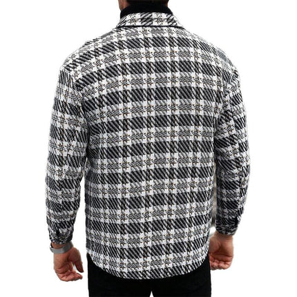 Men's Blended Fabric Lapel Jacket | Single-Breasted | Tailored Fit | Versatile Outerwear | Classic Style | Long Sleeve | Durable & Breathable | Range of Sizes | Casual & Professional Wear