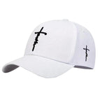Men's Retro Casual Baseball Cap | Cross Faith Embroidery | Adjustable Strap | Cotton Material | Stylish Everyday Hat