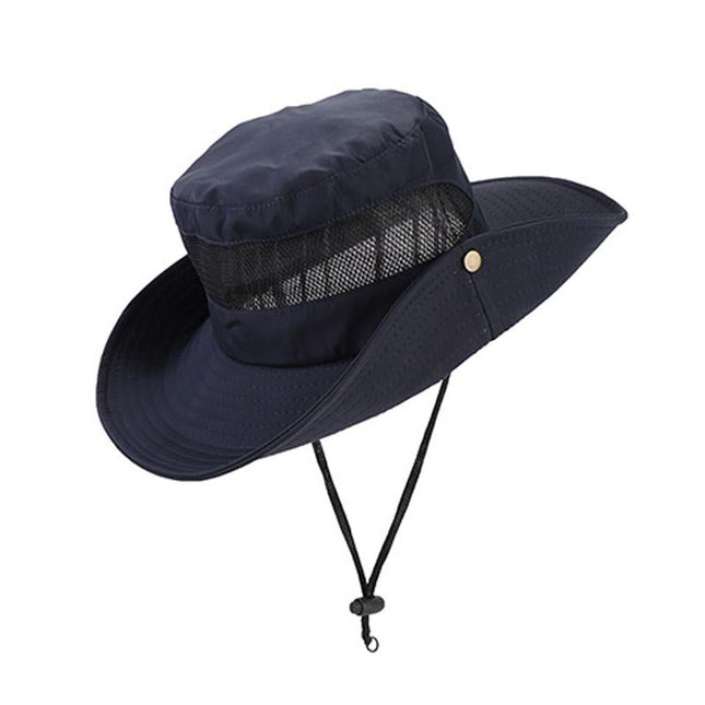 Men's Outdoor Sun Hat | Breathable Mesh | Big Brim | Spring Summer | Dome Top | Travel Beach Fishing Hiking Camping | Sunscreen Sunshade | Acrylic