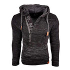 Men's Knitted Hoodie | Casual Loose Fit | Hooded Long Sleeve | Polyester Blend | Kangaroo Pocket | Soft & Breathable | Leisure Style | Activewear Pullover | Zipper Closure | Relaxed Fit | Classic Design
