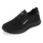 Men's Flyknit Sneakers | Lightweight Breathable Shoes | Adjustable Fit | EVA Sockliner Comfort | Durable Flexible Outsole