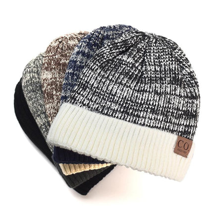 Men's Wool Hat | Double Layer Thick Warm Beanie | Soft Lined | Stretch Fit | Winter Knit Cap | Cold Weather Accessories