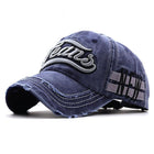 Men's Letter Embroidered Cotton Baseball Cap | Sports & Leisure Dome Hat | Breathable Sunshade for All Seasons | Short Brim | 54-56cm Adjustable