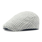 Men's Peaked Cap | Vintage Plaid | Premium Cotton | Breathable & Comfortable | Adjustable Fit | Timeless Style | Versatile Fashion Accessory | Perfect for Casual Outings & Outdoor Activities