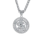 Retro Gold Round Pendant Necklace | Casual Jewelry | Fashionable Necklace | Timeless Design