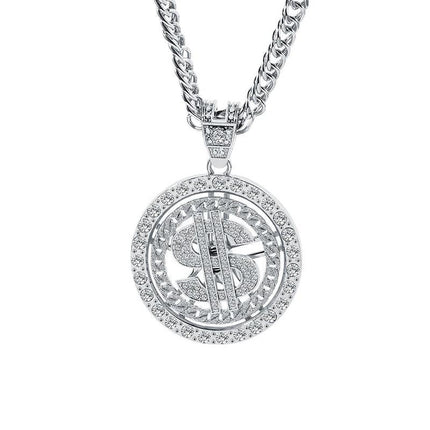 Retro Gold Round Pendant Necklace | Casual Jewelry | Fashionable Necklace | Timeless Design