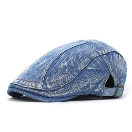 Men's Vintage Washed Beret | Classic French Style Hat | Fashion Accessories | Timeless Design for All Seasons | Comfortable Fit