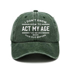 Men's Vintage Distressed Baseball Cap | Classic Print Hat | Adjustable Sports Cap | Casual Outdoor Headwear | Retro Style Cap