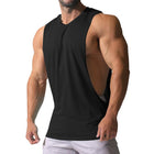 Men's Loose Fit Sports Tank Top | Solid Color | Large Side Slits | Sleeveless | Breathable Cotton Blend | Available in Multiple Colors & Sizes | Versatile Activewear