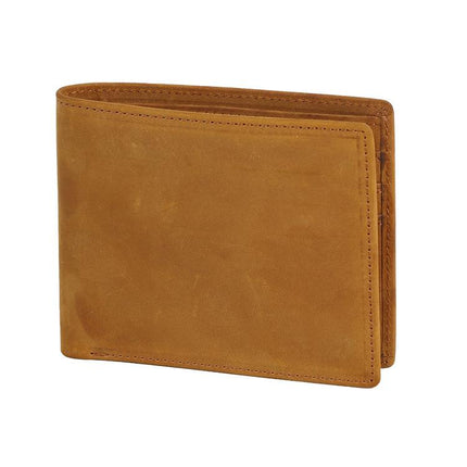 Vintage Leather Wallet | Genuine Cowhide | Classic Bifold Design | RFID Blocking | Spacious Card Slots | Durable Stitching | Elegant Gift Box