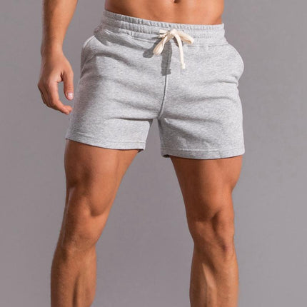 Men's Loose Fit Cotton Sports Shorts | Breathable Athletic Shorts | Elastic Waist | Casual Activewear | Comfortable Summer Gym Shorts | Frayed Hem | Mid Waist | Perfect for Running & Hiking