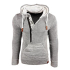 Men's Knitted Hoodie | Casual Loose Fit | Hooded Long Sleeve | Polyester Blend | Kangaroo Pocket | Soft & Breathable | Leisure Style | Activewear Pullover | Zipper Closure | Relaxed Fit | Classic Design