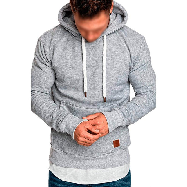 Men's Hooded Sweatshirt | Solid Color | Long Sleeve | Casual Fit | Cotton Blend | Soft & Warm | Versatile Everyday Wear | Adjustable Drawstring Hood | Ribbed Cuffs | Minimalist Design | Fall Winter Spring
